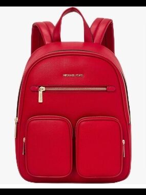 NWT Michael Kors Red Jet Set Backpack
